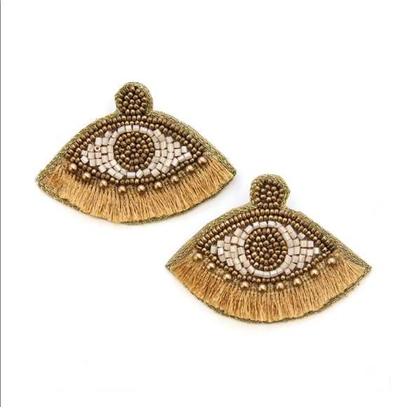 Jewelry - Beaded Evil Eye Earrings